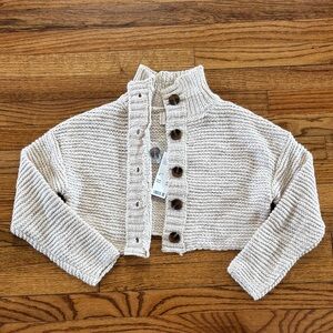 BDG Cream Button-Up Cardigan